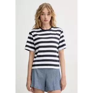 Theory tricou din bumbac femei, culoarea bleumarin, P0224506 imagine