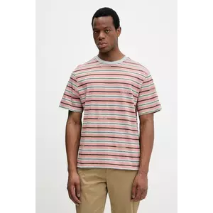 United Colors of Benetton tricou din bumbac barbati, culoarea portocaliu, cu imprimeu, 30CXU10A0 imagine