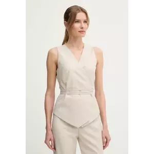 Sandro Ferrone vesta culoarea bej, desfacut, S23XBEBAFATA imagine