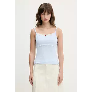 Tommy Jeans top din bumbac DW0DW20620 imagine