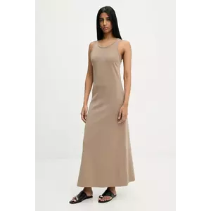 Answear Lab rochie culoarea bej, maxi, dreaptă imagine