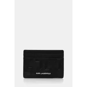 Karl Lagerfeld card-holder din piele K/LOOM culoarea negru, A1M32098 imagine