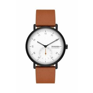 Skagen ceas barbati, culoarea maro imagine