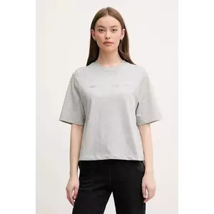 United Colors of Benetton tricou din bumbac femei, culoarea gri, 3BL0D109D imagine