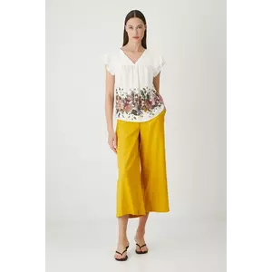 Medicine bluza femei, culoarea alb, cu imprimeu imagine