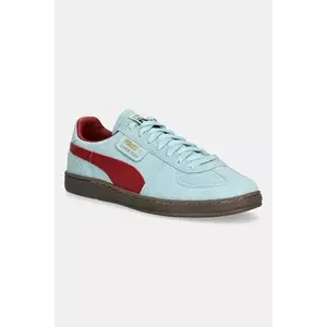Puma sneakers din piele intoarsă Super Team SD culoarea turcoaz, 398528 imagine