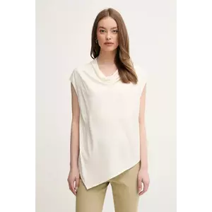 Sisley bluză femei, culoarea bej, uni, 5FNTLQ08P imagine