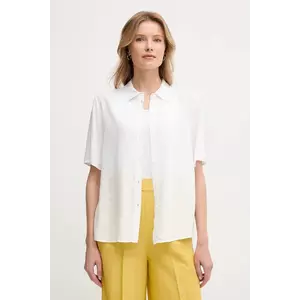 United Colors of Benetton cămașă femei, culoarea alb, cu guler clasic, regular, 5WPWDQ0B1 imagine
