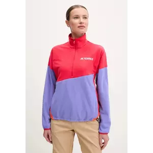 adidas TERREX hanorac Multi Climawarm culoarea rosu, cu imprimeu, JE1356 imagine