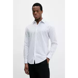 United Colors of Benetton cămașă din bumbac bărbați, culoarea alb, cu guler clasic, regular, 5Y73UQ05T imagine