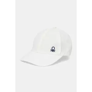 United Colors of Benetton șapcă culoarea alb, uni, 6YCTCA01Y imagine