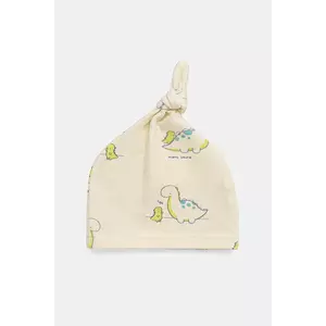 United Colors of Benetton căciulă culoarea galben, bumbac, 6SDFAA00V imagine