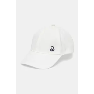 United Colors of Benetton șapcă culoarea alb, uni, 6YCTGA012 imagine