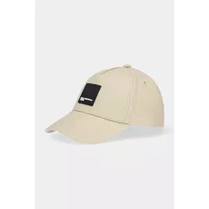 Karl Lagerfeld Jeans șapcă de baseball din bumbac culoarea bej, cu imprimeu, A1W33002 imagine