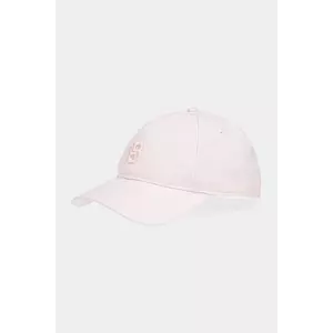 BOSS șapcă de baseball din bumbac culoarea roz, cu imprimeu, 50533348 imagine