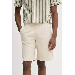 PS Paul Smith pantaloni scurți din amestec de in barbati, culoarea bej, M2R.699P.P22319 imagine