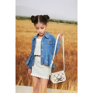 Elisabetta Franchi geantă fete culoarea bej, EFBO104.C.GA018 imagine