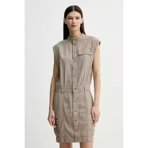 G-Star rochie culoarea bej, mini, evazată, D26026-D454 imagine