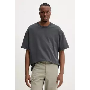 American Vintage tricou din bumbac barbati, culoarea gri, uni, MFAZ02CE25 imagine