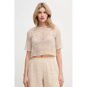 MAX&Co. tricou femei, culoarea bej, 2516941064200 imagine