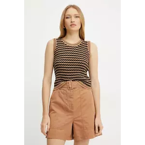 Weekend Max Mara vesta femei, culoarea maro, light, 2515361092600 imagine