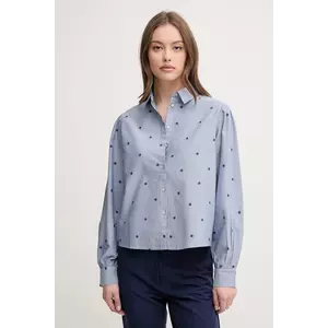 United Colors of Benetton cămașă din bumbac femei, cu guler clasic, regular, 5D51DQ0BF imagine