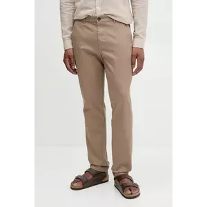 United Colors of Benetton pantaloni bărbați, culoarea maro, drept, 4FN2UF04P imagine