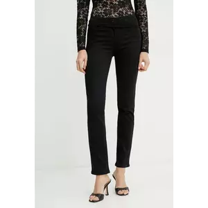 Morgan jeans PETROI femei, culoarea negru, PETROI imagine