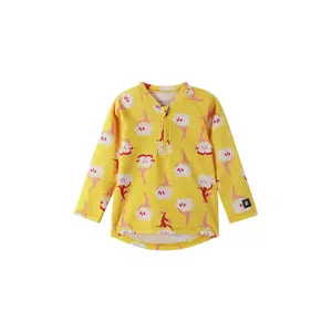 Reima longsleeve de baie pentru bebeluși Tuvalu culoarea galben, 5200133A imagine