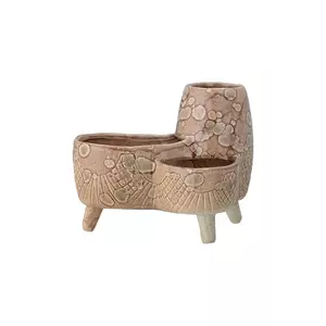 Bloomingville pat de flori Shaya culoarea bej imagine