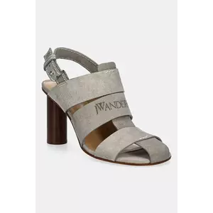 JW Anderson sandale din piele întoarsă culoarea gri, SN0097 LA0359 929 imagine
