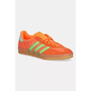 adidas Originals adidași din nubuc Gazelle Indoor W femei, culoarea portocaliu, JQ0193 imagine