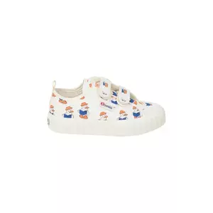 Tinycottons teniși copii READERS SNEAKERS X SUPERGA culoarea bej, SS25-914 imagine