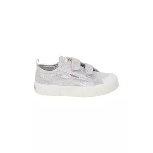 Tinycottons teniși copii METALLIC SNEAKERS X SUPERGA culoarea argintiu, SS25-911 imagine