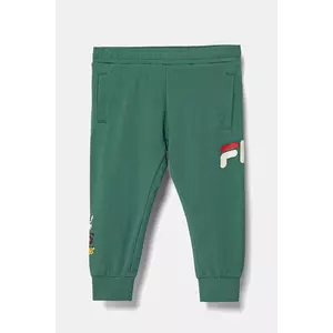 Fila pantaloni de trening pentru copii LASIN culoarea verde, cu imprimeu, FAK0395 imagine