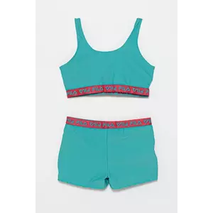 Fila costum de baie pentru copii din două piese STETTFELD culoarea turcoaz, FAT0687 imagine