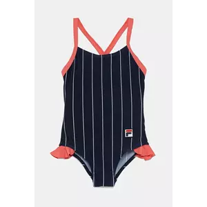 Fila costum de baie dintr-o bucată pentru copii LOMELLINA AOP culoarea albastru marin, FAK0422 imagine