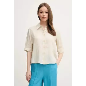 United Colors of Benetton camasa de in culoarea maro, cu guler clasic, regular imagine