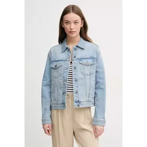 United Colors of Benetton geaca jeans femei, culoarea albastru marin, de tranzitie imagine