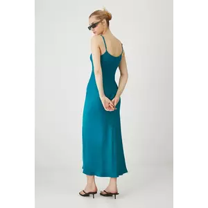 Medicine rochie culoarea verde, midi, mulată imagine