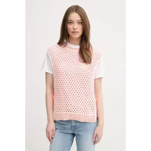 United Colors of Benetton vesta femei, culoarea alb, 1194E10DE imagine