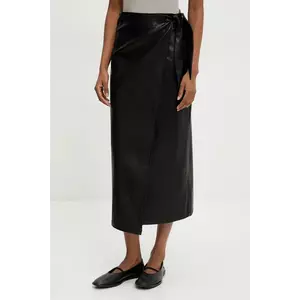 Answear Lab fustă culoarea negru, midi, drept imagine