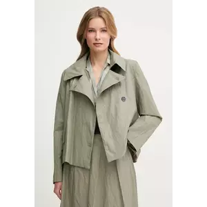 Sandro Ferrone palton femei, culoarea verde, de tranzitie, S23XBEBLANCO imagine