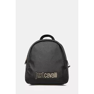 Just Cavalli rucsac femei, culoarea negru, mic, uni, 78RA4BBD ZS766 imagine