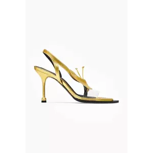 Vanda Novak sandale de piele Gloria culoarea auriu imagine