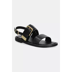 Marc O'Polo sandale de piele STINA 3A femei, culoarea negru, 50318691104100 imagine