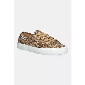 Superga teniși MICRO LEOPARD PRINT LEGGE culoarea maro, S6135MW imagine