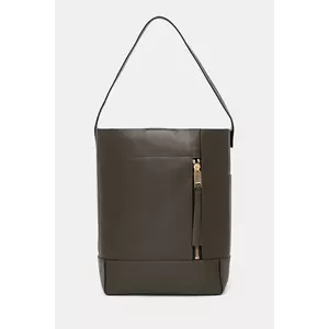 AllSaints geantă de piele ALBA HOBO culoarea verde, W110XC imagine