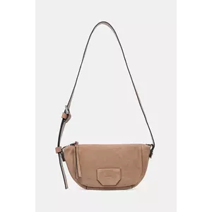 AllSaints geantă de mana din piele intoarsa MADEA SUEDE culoarea bej, W096XC imagine