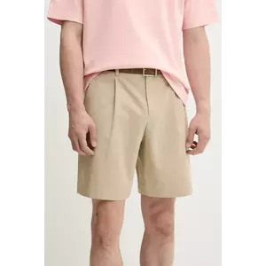 A.P.C. pantaloni scurți din bumbac short crew bărbați, culoarea bej, COHFU.H10198 imagine
